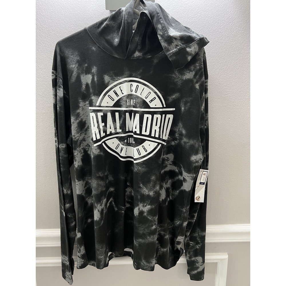 REAL MADRID‎ Futbol Official Tie Dye Hoodie Men's Size XL "One Color One Club" - Picture 6 of 12